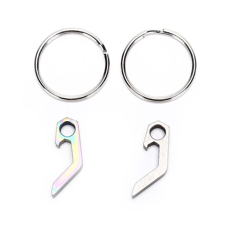 Titanium Alloy Mini Bottle Opener Keychain Tools Outdoor Camping Pocket Tool ZF Titanium Alloy Mini Bottle Opener Keychain Tools Outdoor Camping Pocket Tool ZF