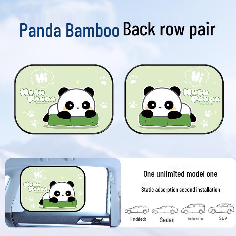 Car Window Sunshade - Rear Seat Privacy & Heat Insulation for Baby, Frameless Design, Light Blocking Protection