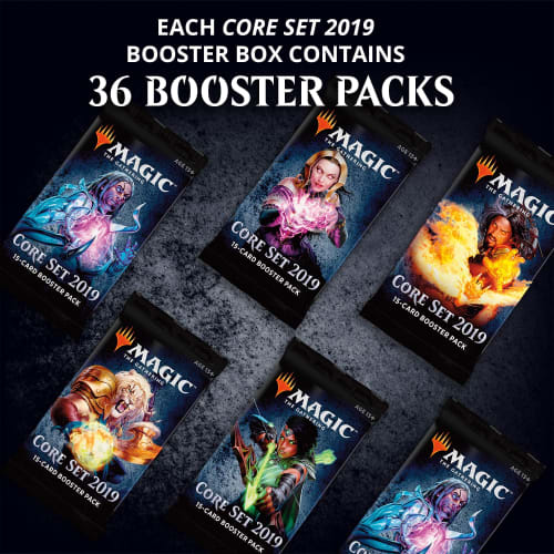 Magic: The Gathering Core Set 2019 Booster Pack English Version 36-Pack Box