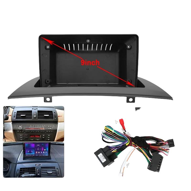 For 2006-2010 BMW X3 E85 9 Inch Car Radio Android DVD Stereo Audio Screen Multimedia Video CD Player Frame Cables Harness