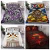 Quilt Comforter Cover Set Lava Black Dragon Art Quilt Bedding Sets Pillowcase