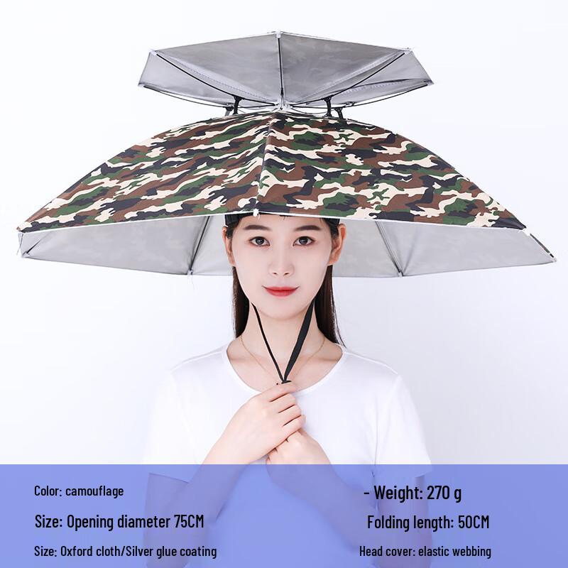 Рыболовный зонт-шляпа NanQiao без рук