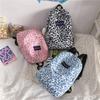 Fashion Leopard Print Pattern Letter Decoration Student Casual Backpack For Teen
