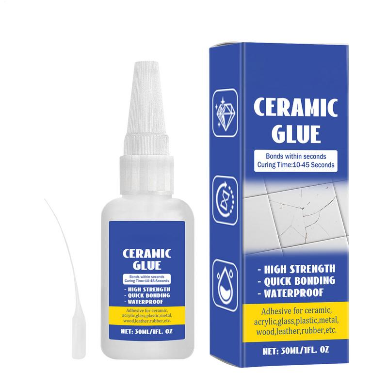 30ml Glue for Ceramic Repair Ceramic Sealant Pottery Glue Strong Adhesive DIY Crafts Waterproof Porcelain Clear Glue for Pottery