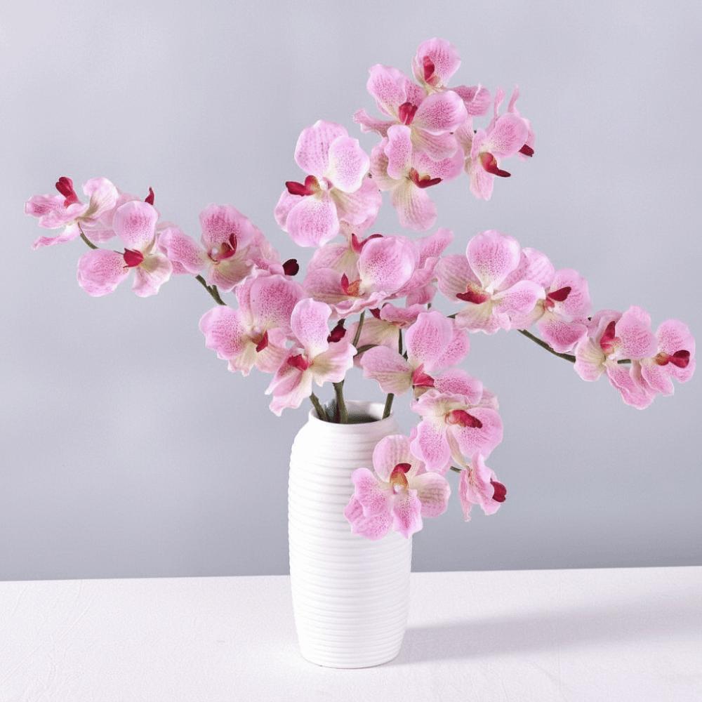 80 CM Length Artificial Orchid Flowers Moisturizing Latex Real Touch Orchids Home Decoration