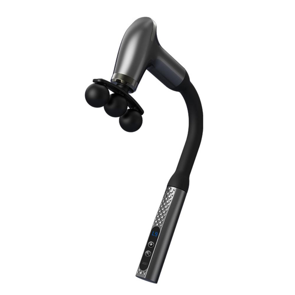 3 Head Electric Fascia Gun High-Frequency Body Massager Handheld Muscle Relaxation Back Neck Shoulder Muscle Masajeador Gun