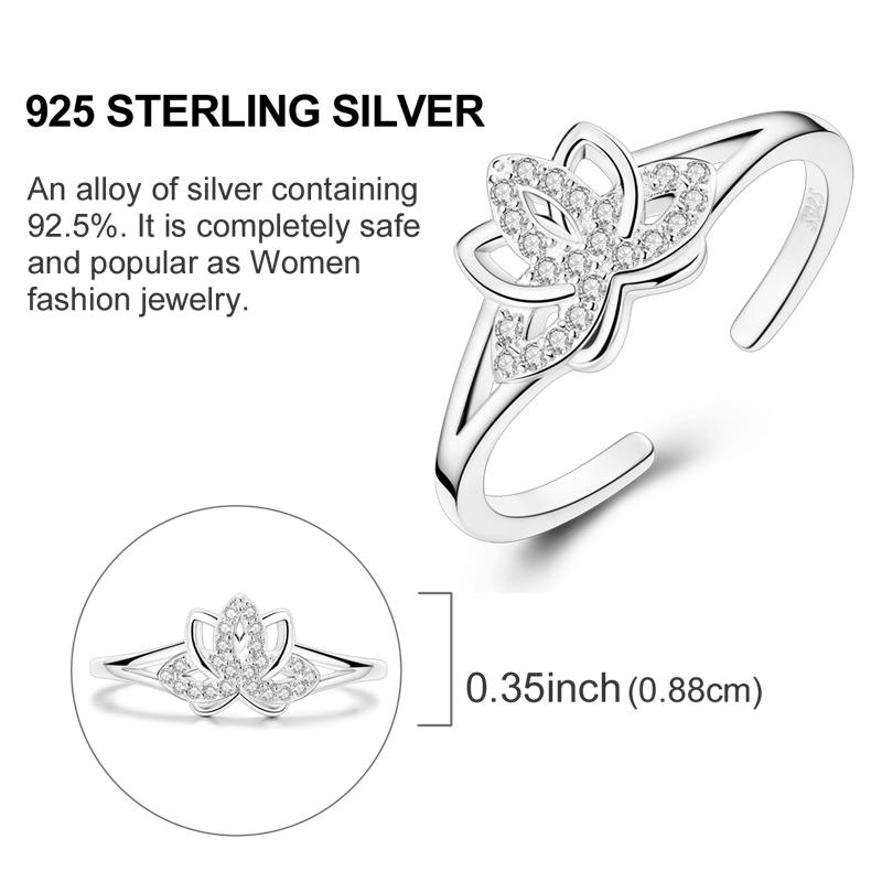 925 Sterlingsilber Offener Ring Farbiger Zirkonia Schmetterling Sonne Mond Schildkröte Ring Passend für Frauen Hochzeit Verlobung Silber Geschenk