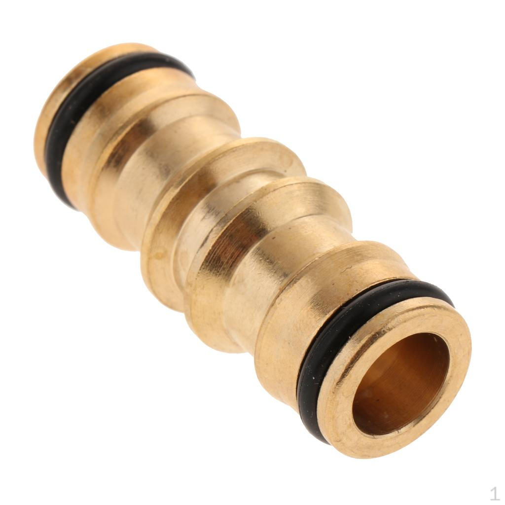 Brass Quick Connector Hose Connector, 1/2 Male to Male, Garden