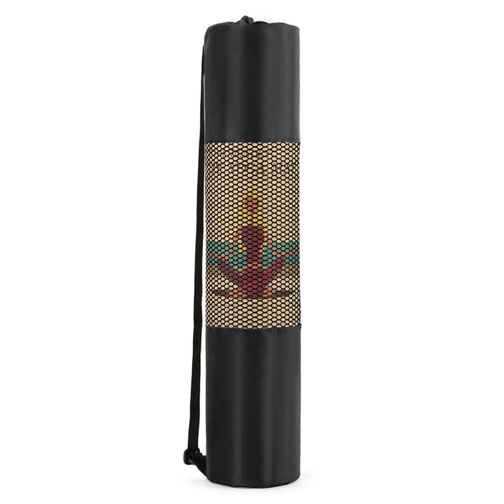 11.8 x 27.5 Inch  Mat Mesh Bag Lightweight Breathable Sports Gym Equipment Bag Drawstring Storage Sack