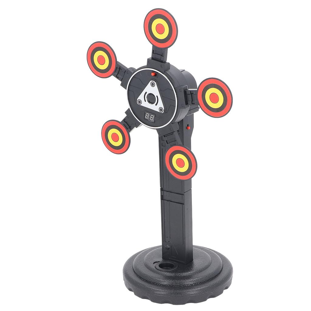 Children Electronic Scoring Target Toy Auto Reset Sound Effect 360 Degree Rotating Moving Target for Competition Training