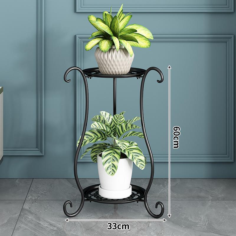 Floor-Standing Iron Plant Shelf Indoor Multi-Layer Epipremnum Plant Rack Home Organizer Balcony Flower Pot Stand
