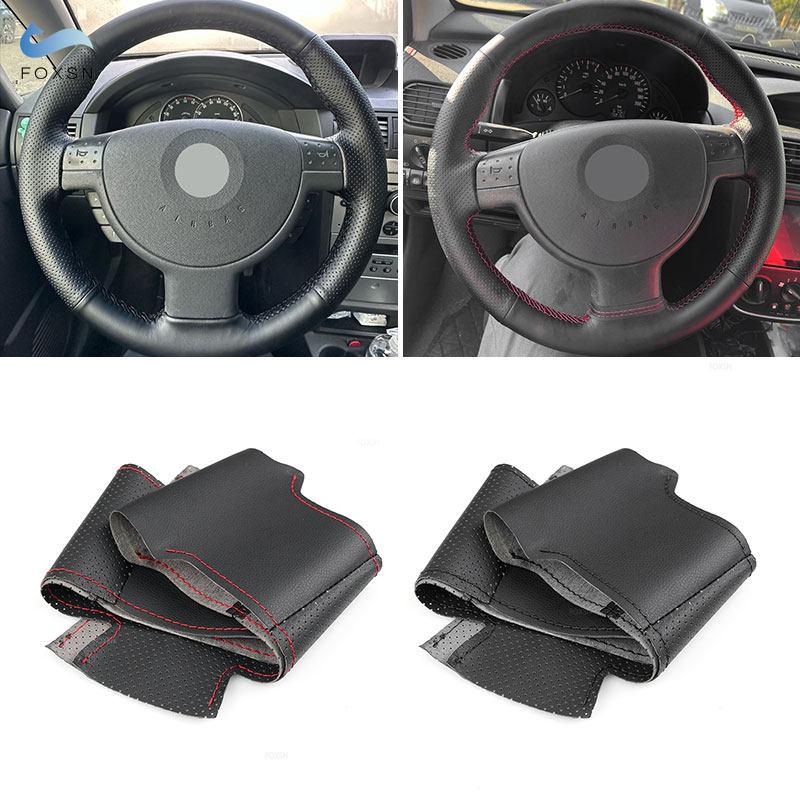 Pentru Opel Corsa C Combo C Vauxhall Holden Tigra 2005 2006 împletitură de mână Husa volanului mașinii Protecție Garnitură din piele perforată