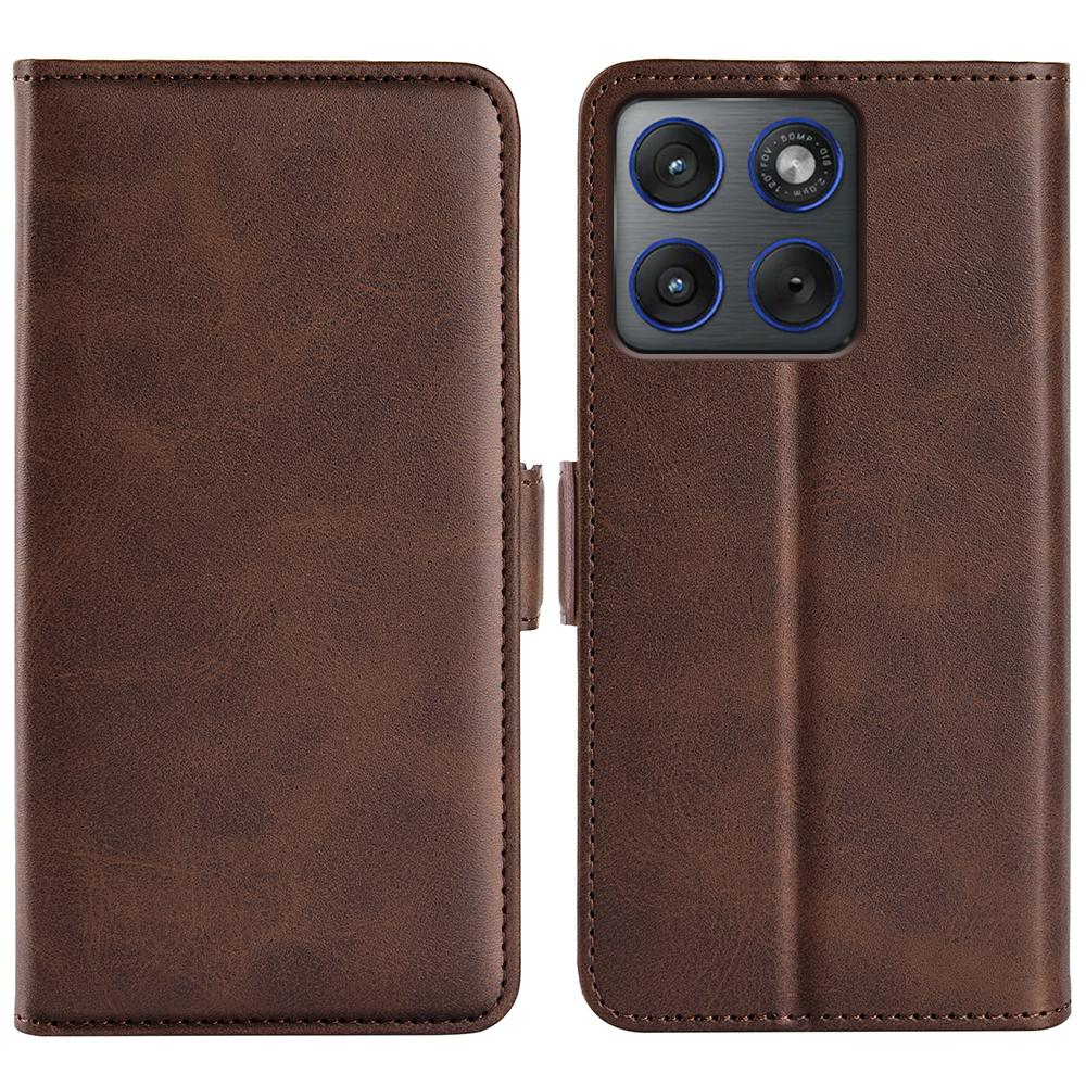 For Motorola Edge 70 5G Case Calf Texture Leather Wallet Phone Cover