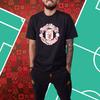 adidas Mufc Cny T-Shirt Jahr des Tigers Limited Edition Logo-Print Manchester United Fußball Rundhals Kurzarm T-Shirt Herren Tops Schwarz H63996