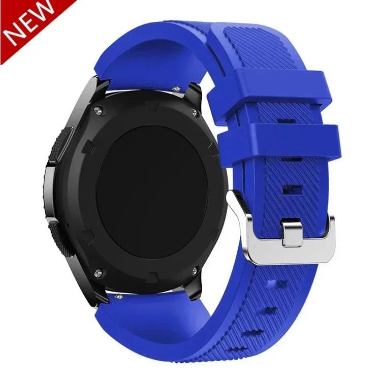20mm 22mm Band for Samsung Galaxy Watch 5/6/4/3/46mm/active 2/Gear S3 Frontier/Sport Silicone Bracelet Huawei GT 4/3/2/2E Strap