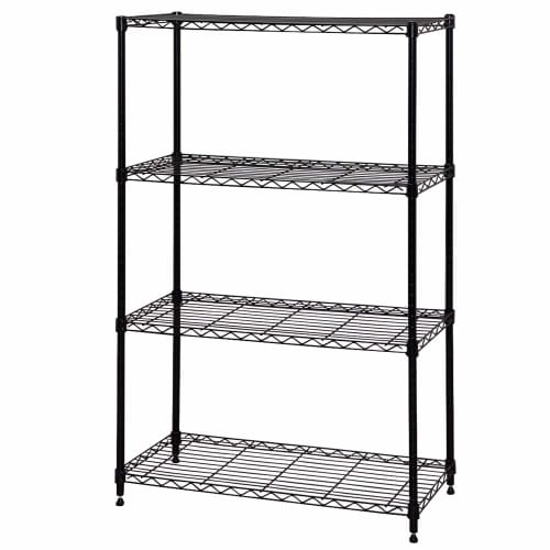 Iris Ohyama Color Metal Rack, Black, CMM-75124