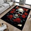 1PC Skull Butterflies Carpet Ultra Soft, Thick & Absorbent, Non Slip Machine Washable Mat for Entryway