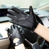 Men Genuine Leather Gloves Ventilation Guantes De Cuero Harley Outdoor Cycling Driving Motorcycle Sheepskin Gloves