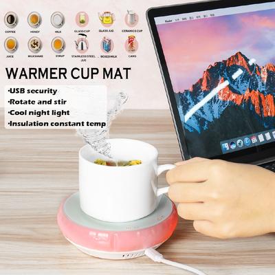 Magnetic Stirring Machine Warmer Mat Cup Pad Heating Cup Electric Mat Coffee Tray Tea Drink Warmer Cup Maker 3 In 1