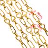1Meter Hollow Heart Square Necklace Chain Stainless Steel Gold Plated Link Chains DIY Women Bracelets Jewelry Making Bags Chain