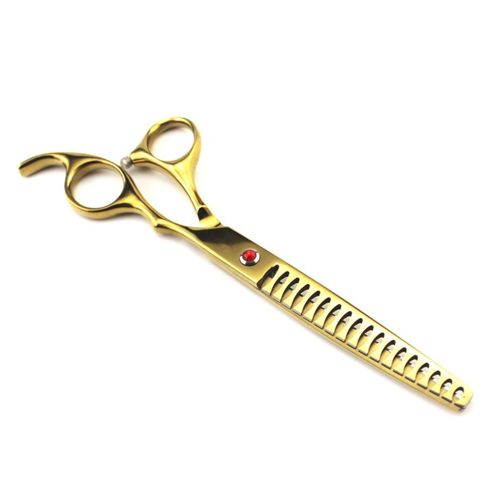 Professional 7 '' Fishbone Pet Dog Grooming Hair Scissors Thinning Barber Tools Haircut Shears Hairdresser Scissors