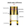 Fiberglass Insulated Telescopic Safety Ladder for High Voltage Electricians - Portable Bamboo Joint Extension Ladder