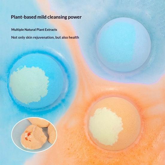 Bath Bombs with Built-In Bath Bubble Toys Skin-Friendly Bubble Bath Set Animal