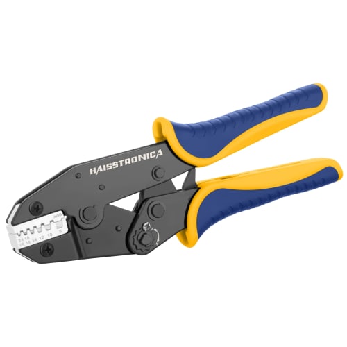 

Haisstronica Ferrule Terminal Crimping Pliers, Crimping Tool, AWG24-8 (0.2-8.37mm) Ferrule Ratchet Crimping Pliers for Electricians