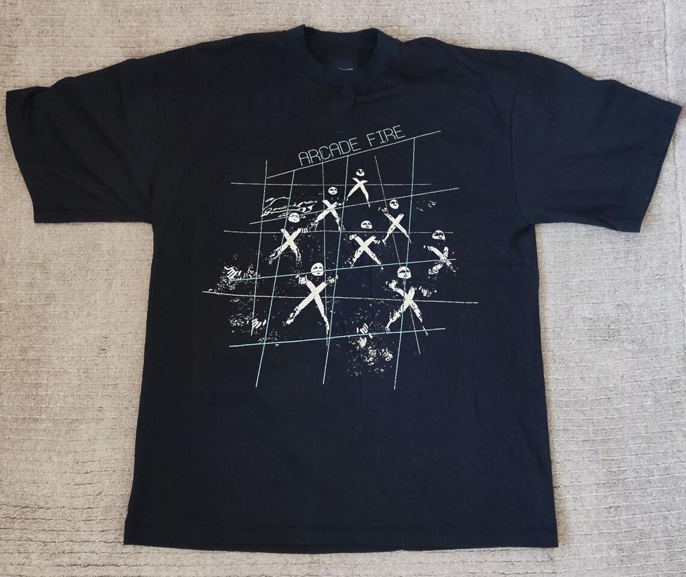 Arcade Fire Band Black Cotton Unisex T Shirt Full Size S-5XL SS319 Unisex T-Shirt M