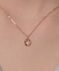 Loveenb [14K Gold] 0.1 Carat Lab-Worn Diamond Round Necklace
