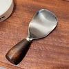 Stainless Steel Rice Spatula with Removable Strainer Ergonomic Handle Standing Serving Spoon