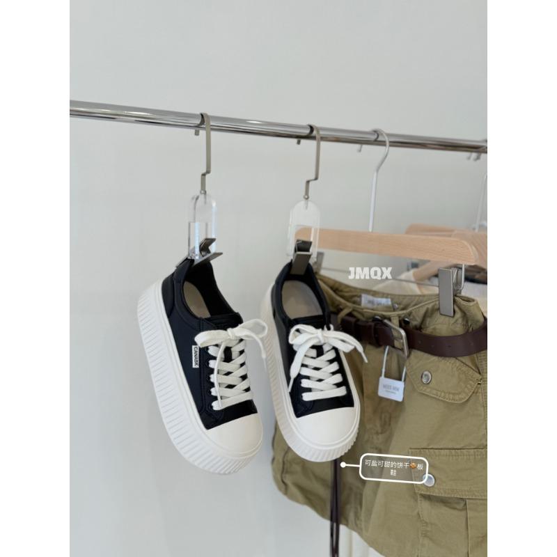 

Звездные повседневные кеды на толстой подошве, увеличивающие рост, мужские и женские, весенне-летние, дышащие спортивные туфли, уличные туфли с большим носком, низкие 35 чёрный