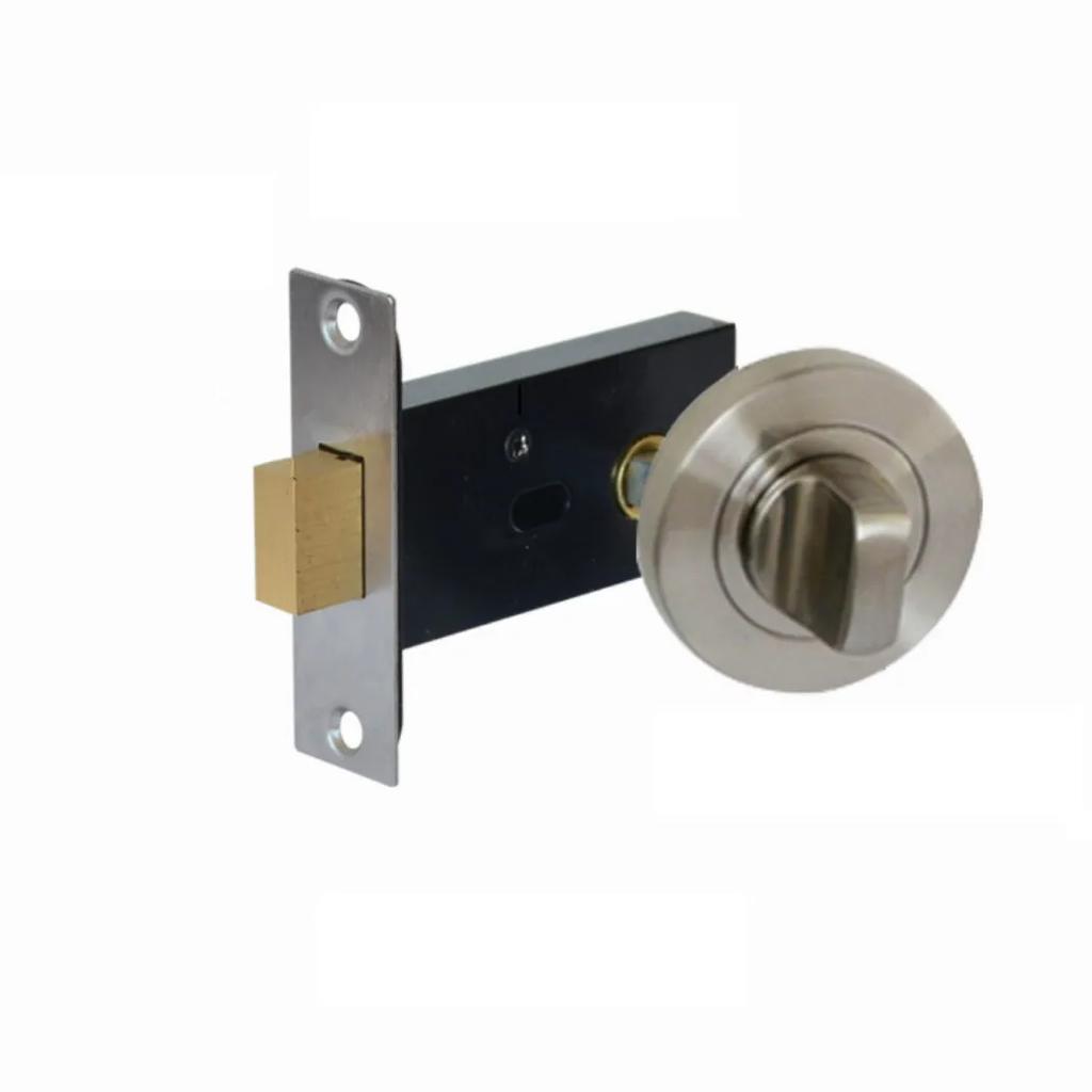 Bathroom Zinc Alloy Single-side Door Lock Living Room Secret Door Invisible Locks Indoor Anti-theft Security Lock Home Hardware