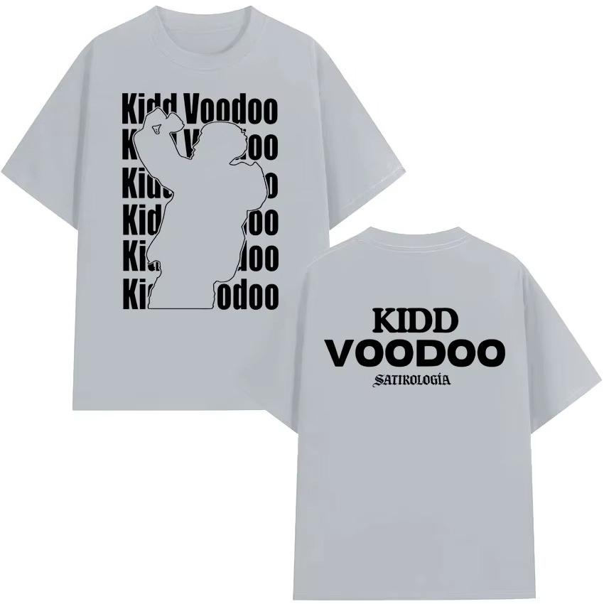

Singer Kidd Voodoo Album Tour 2026 Pattern Fashion Tshirt Summer Unisexs Women Hiphop Gothic Retro Shortsleeved Top M