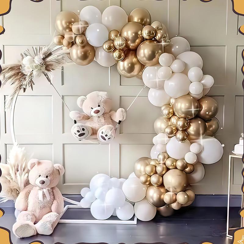 Luxury Party Supplies Balloon Set Retro Powder Skin Metal Gold Balloons Arch Wedding Balloons for Wedding