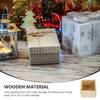 4Pcs Solid Wood Storage Boxes Without Lid Jewelry Organizer Small Wooden Box DIY Gift Packing Box Bedroom Nightstand Holder