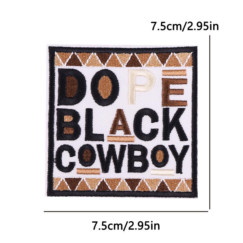 Cowboy Embroidery Patch Iron On Patches for Clothing Jacket Backpack Morale Patch Western Rodeo Theme Outdoor Gear Decoration