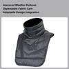 Motorcycle Neck Gaiter Windproof Zipper Closure Neck Warmer Chest Wrap For Winter For Skiing Fishing Running Hiking Outdoor