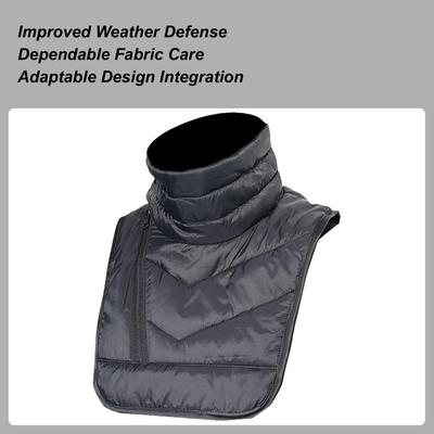 Motorcycle Neck Gaiter Windproof Zipper Closure Neck Warmer Chest Wrap For Winter For Skiing Fishing Running Hiking Outdoor