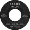7inch Record NED MILLER  From A Jack To A King 114 Fabor Discos 1962 Brazil Rock Used