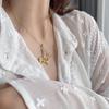 Retro Flower Pendant Gold Necklace Chinese Style Tassel Design Exquisite Luxury Style Court Style Butterfly Jewelry Women