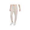 Nike Therma-Fit Solid Logo Drawstring Fleece Sweatpants Women Bottoms Cream DO6969-236