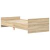 Bed Frame with Headboard Sonoma Oak Finish 80 x 200 cm Engineered Wood
