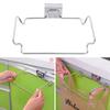 Garbage Bag Stand, Stainless Steel Garbage Bag Hanging Hook, Compact Holder, Kitchen Cabinet, Suitable for Home, Kitchen Door, Cupboard, Cupboard