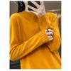 Fashion Long Sleeve Loose Knitted Sweater for Women Half High Collar Base Autumn Winter Pullovers Sweaters Women Casual Solid Ladies Knitwears 2374