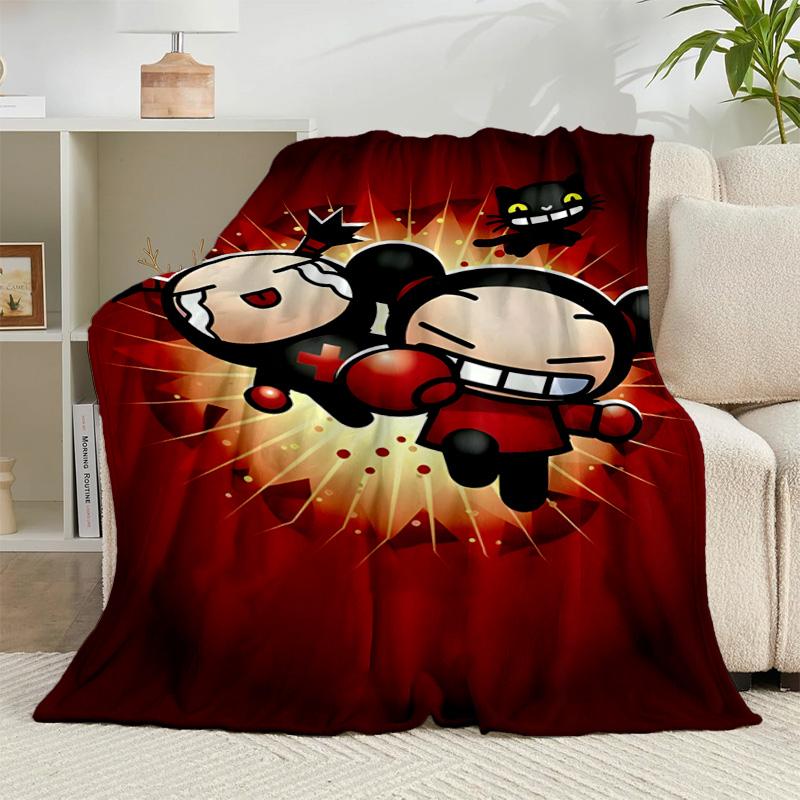 1PC Heartfelt Love cute doll Flannel Blanket Gift, Suitable for Both Men And Women, Soft Ideal for Beds And Sofa, Birthday Or Christmas Gift
