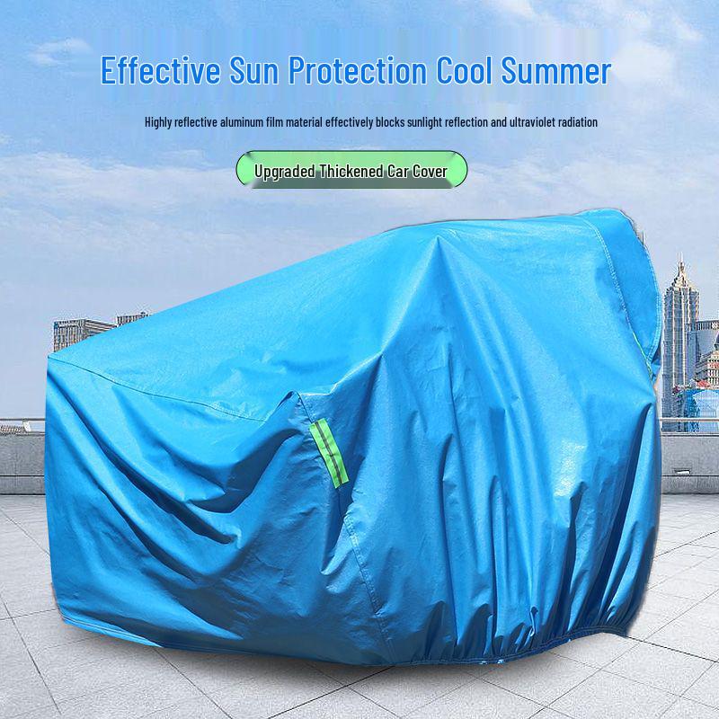 Durable Silver Steel Motorcycle & Sidecar Sun Protection Cover See Details