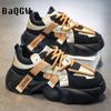 Designer Color Block Men Shoes Summer Comfortable Men Thick Platform Fashion Sneakers Fashion Casual Shoes Sports Trainers Tenis