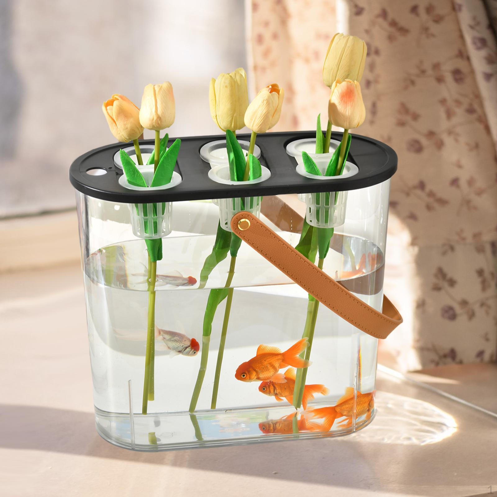 

Hydroponic Grow Box Desktop Micro Landscape Tank Transparent Planter зелений