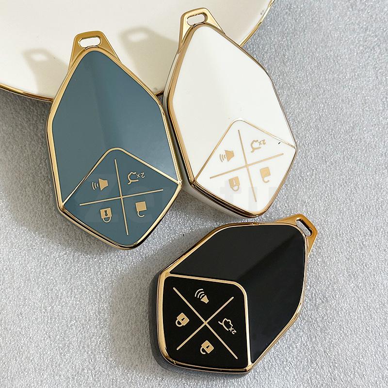 Smart Remote Keyless Protection Shell Fob For Changan Deepal S7 S07 Sl03 S05 G318 Car Key Case Bag Keychain Protective Cover
